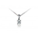 18ct White Gold Pendant with Brilliant Cut 0.33ct Diamond. 