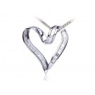 18ct White Gold Pendant with 1.00ct Diamonds. 