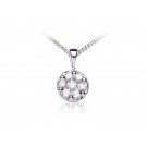 18ct White Gold Pendant with 1.00ct Diamonds. 