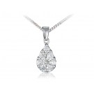 18ct White Gold Pendant with 0.90ct Diamonds. 