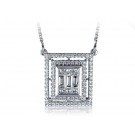 18ct White Gold Pendant with 1.80ct Diamonds. 