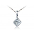 18ct White Gold Pendant with 0.65ct Diamonds. 