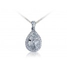 18ct White Gold Pendant with 1.30ct Diamonds.