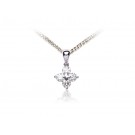 18ct White Gold Pendant with 0.40ct Diamonds. 