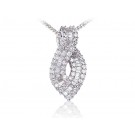 18ct White Gold Pendant with 1.20ct Diamonds. 