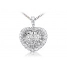 18ct White Gold Pendant with 1.60ct Diamonds.