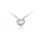 18ct White Gold Pendant with 0.50ct Diamonds. 