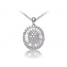 18ct White Gold Pendant with 1.25ct Diamonds. 