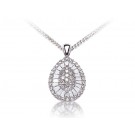 18ct White Gold Pendant with 1.00ct Diamonds. 