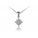 18ct White Gold Pendant with 0.50ct Diamonds.