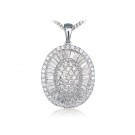 18ct White Gold Pendant with 2.00ct Diamonds.