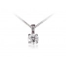 18ct White Gold Pendant with Brilliant Cut 1.00ct Diamond. 