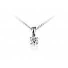 18ct White Gold Pendant with brilliant Cut 0.50ct Diamonds. 