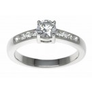 18ct White Gold 0.38ct Diamonds Solitaire Engagement Ring
