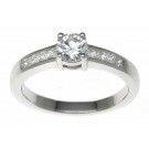 18ct White Gold 0.52ct Diamonds Solitaire Engagement Ring