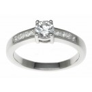 18ct White Gold 0.77ct Diamonds Solitaire Engagement Ring