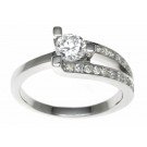 18ct White Gold 0.75ct Diamonds Solitaire Engagement Ring