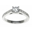 18ct White Gold 0.71ct Diamonds Solitaire Engagement Ring