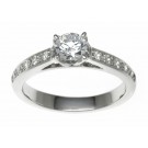 18ct White Gold 0.95ct Diamonds Solitaire Engagement Ring