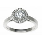 18ct White Gold 0.24ct Diamonds Solitaire Engagement Ring