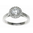 18ct White Gold 0.62ct Diamonds Solitaire Engagement Ring