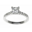 18ct White Gold 0.45ct Diamonds Solitaire Engagement Ring