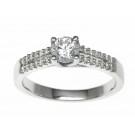 18ct White Gold 0.64ct Diamonds Solitaire Engagement Ring