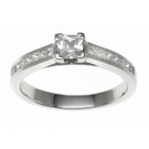 18ct White Gold 0.58ct Diamonds Solitaire Engagement Ring