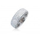 18ct White Gold & 4.00ct Diamonds Wedding Ring