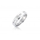 18ct White Gold & 0.25ct Diamonds 5mm Wedding Ring