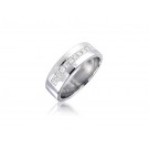 18ct White Gold & 0.25ct Diamonds 5mm Wedding Ring