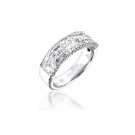 18ct White Gold & 0.80ct Diamonds Wedding Ring