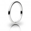 18ct White Gold 2mm Flat Wedding Band 2.3gms