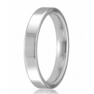 18ct White Gold 3mm Easy Fit Wedding Band 4.1gms