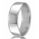 18ct White Gold 6mm Court Wedding Band 11.6gms