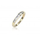 9ct Yellow Gold Eternity Ring with 0.25ct Diamonds.