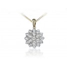 9ct Yellow Gold Pendant with 0.25ct Diamonds.