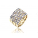 9ct Yellow Gold & 0.50ct Diamonds Wedding Ring