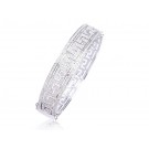 9ct White Gold & 1.00ct Diamonds Bangle