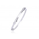 9ct White Gold & 0.50ct Diamonds Bangle