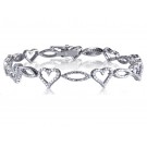 9ct White Gold & 1.60ct Diamonds Bracelet