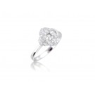 9ct White Gold ring with 0.20ct Diamonds.