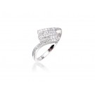 9ct White Gold ring with 0.20ct Diamonds.