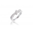 9ct White Gold ring with 0.25ct Diamonds.