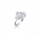 9ct White Gold ring with 0.20ct Diamonds.