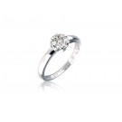9ct White Gold ring with 0.25ct Diamonds.