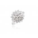 9ct White Gold ring with 0.50ct Diamonds.