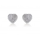 9ct White Gold 0.50ct Diamond Stud Earrings