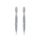 9ct White Gold 0.60ct Diamond Drop Earrings