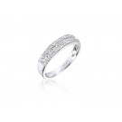 9ct White Gold Eternity Ring with 0.22ct Diamonds.